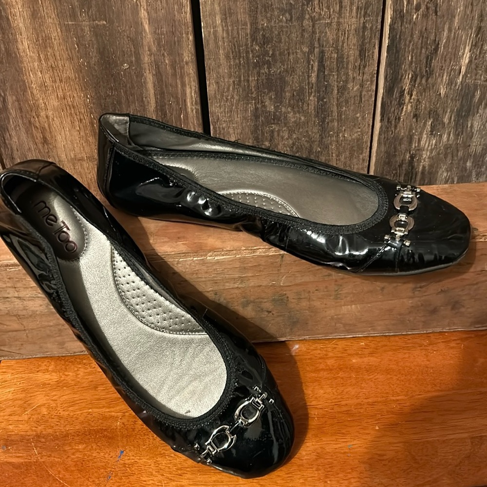 Me Too Black Ballet Flats